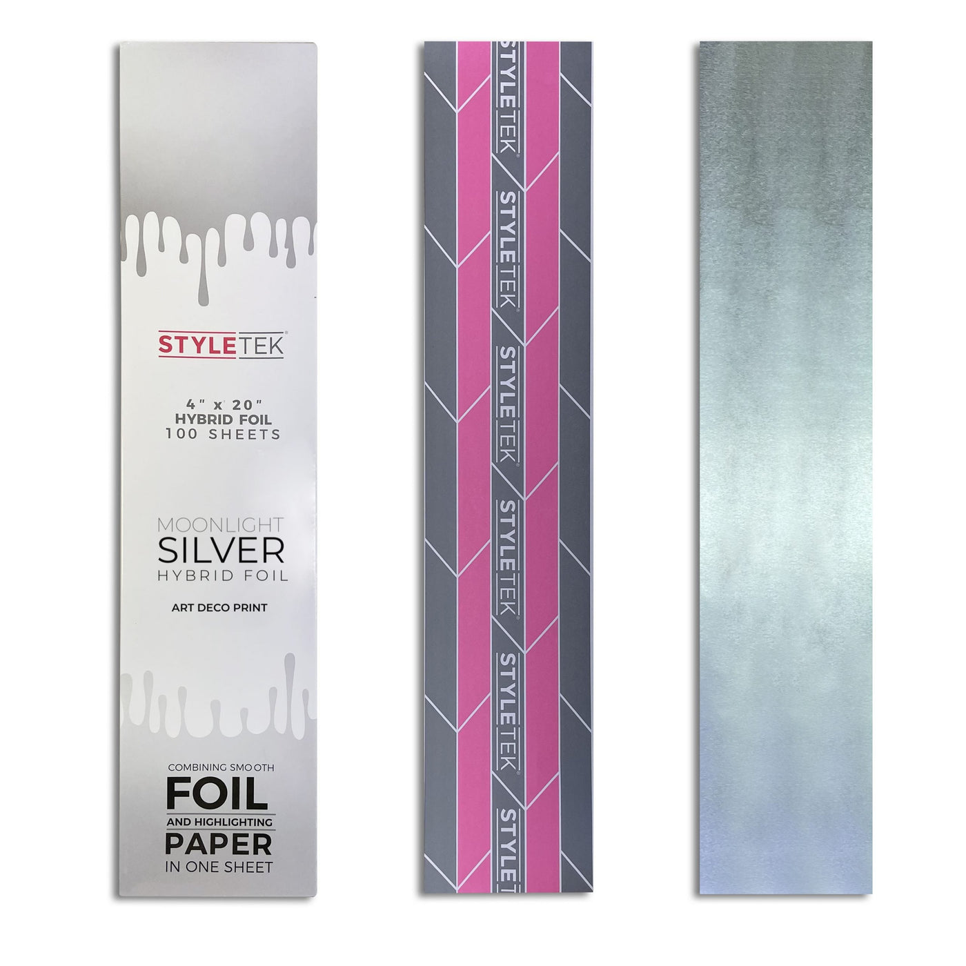 Styletek Hybrid Foil 20" Pink & Gray Print 100sheets