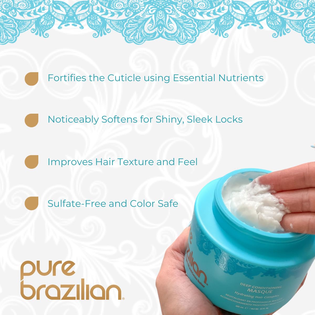 Pure Brazilian Deep Conditioning Masque 16.9oz