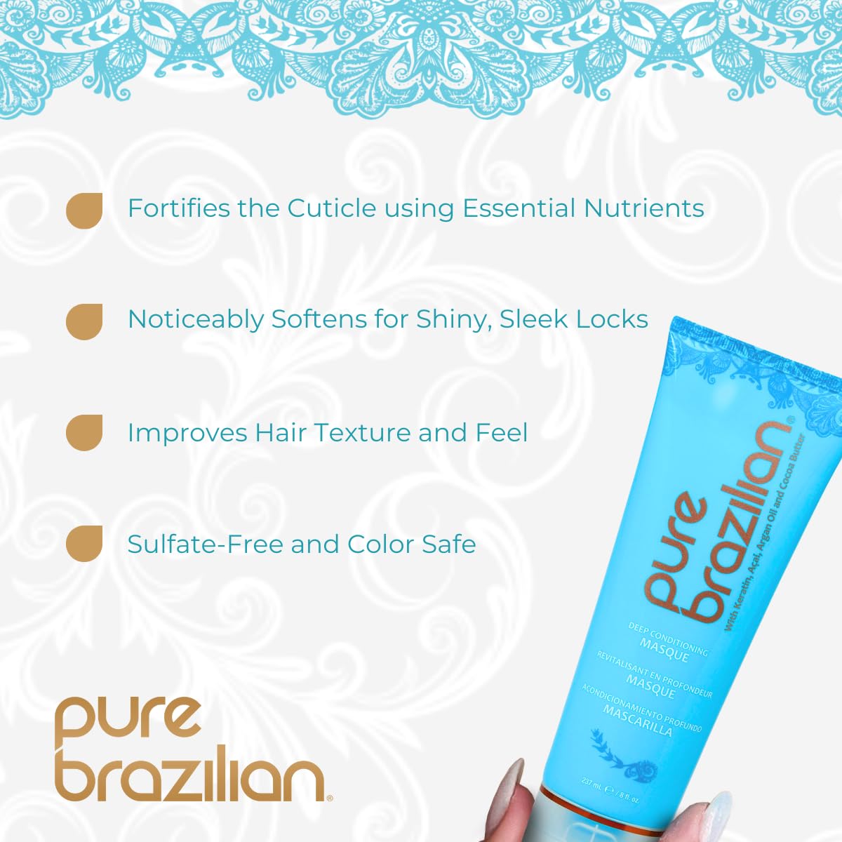 Pure Brazilian Deep Conditioning Masque 2oz