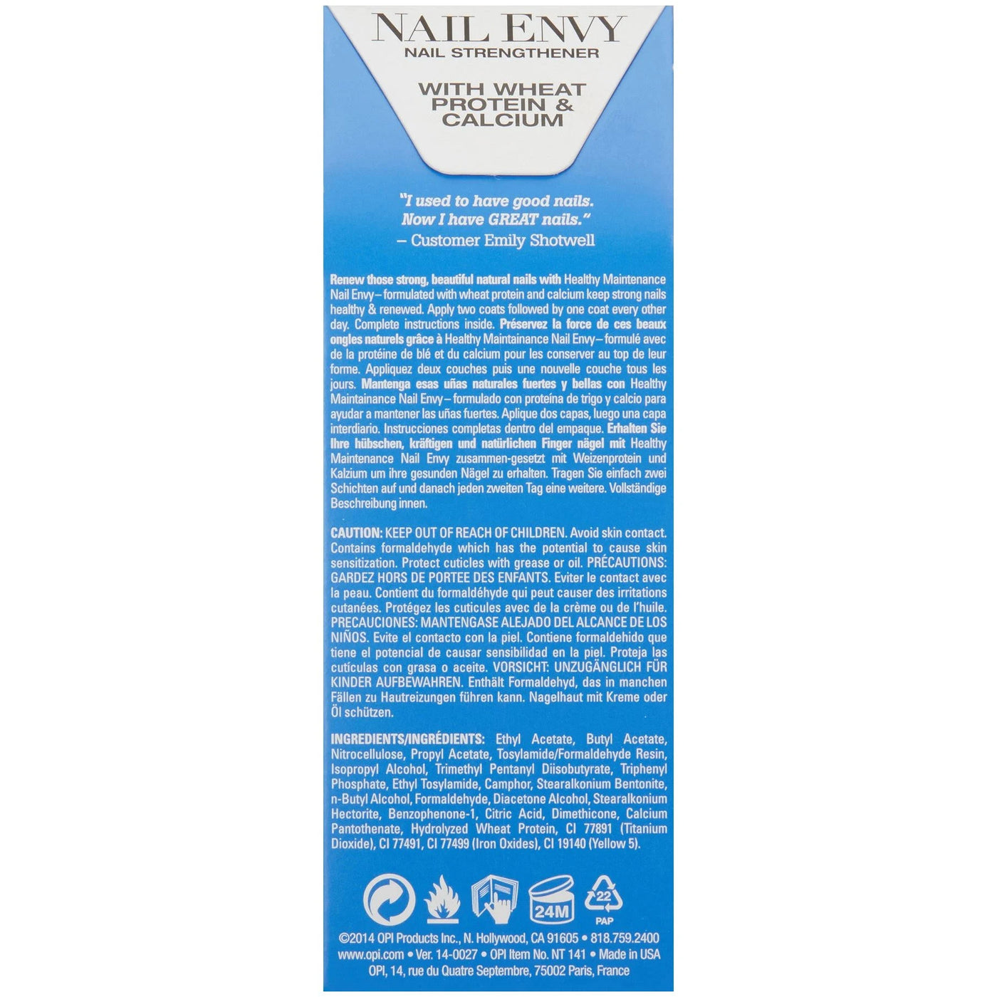 OPI Nail Envy Healthy Maintenance Nail Strengthener Treatment 0.5oz