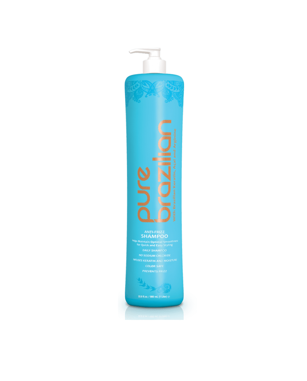 Pure brazilian anti frizz shampoo